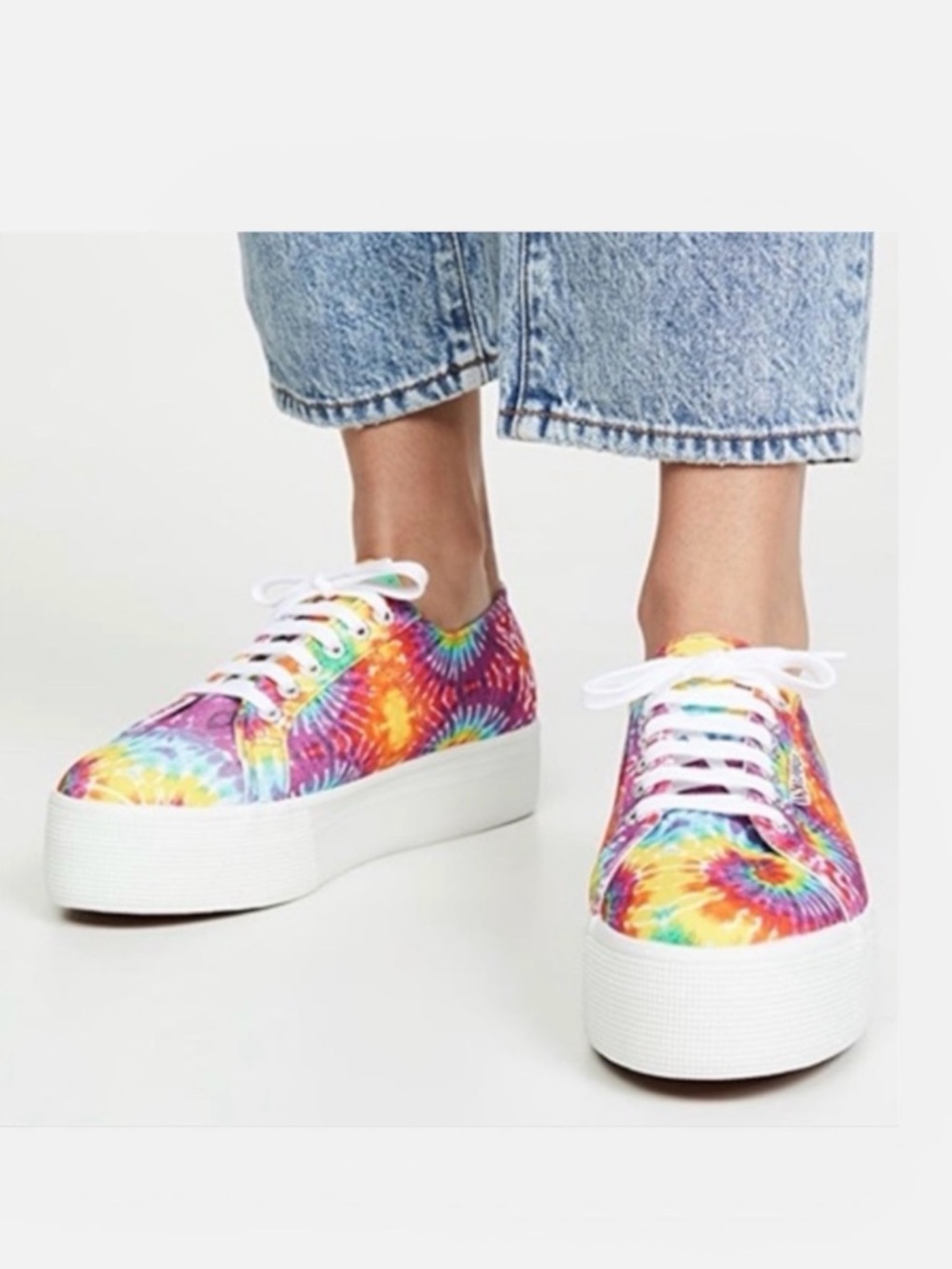 Superga 2790 Tie-Dye Platform Sneakers Size EU 39; US 8